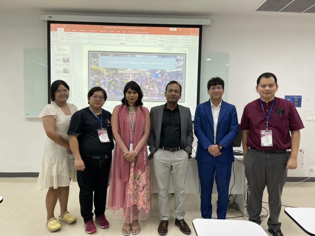 Pacharapong Kumjumpa Presents His Research at the International Conference of Rangsit University