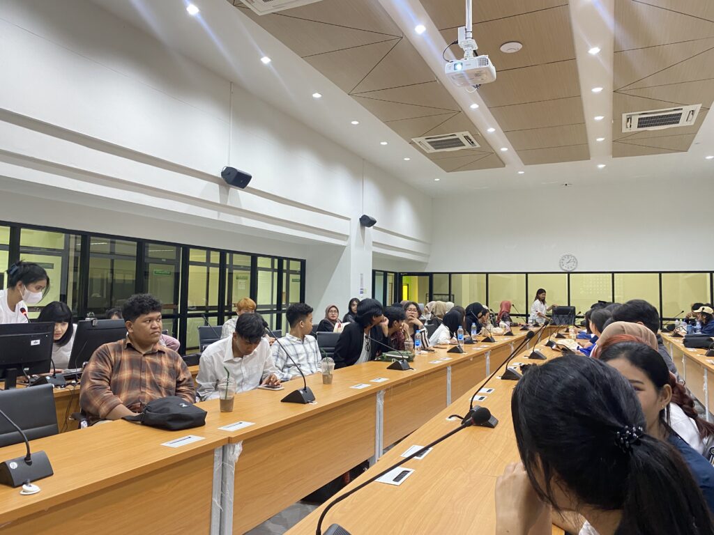 กิจกรรมต้อนรับนักศึกษาสหกิจศึกษาจากประเทศอินโดนีเซีย ภายในสำนักฯ