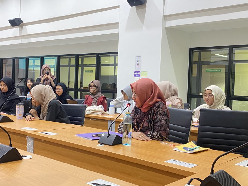 กิจกรรมต้อนรับนักศึกษาสหกิจศึกษาจากประเทศอินโดนีเซีย ภายในสำนักฯ